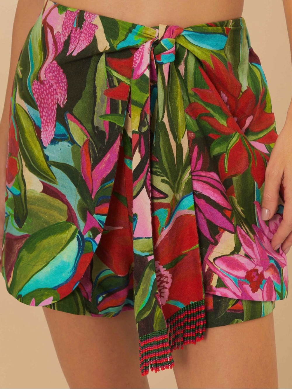 FARM Rio Jardin De Reve Floral Print Skort